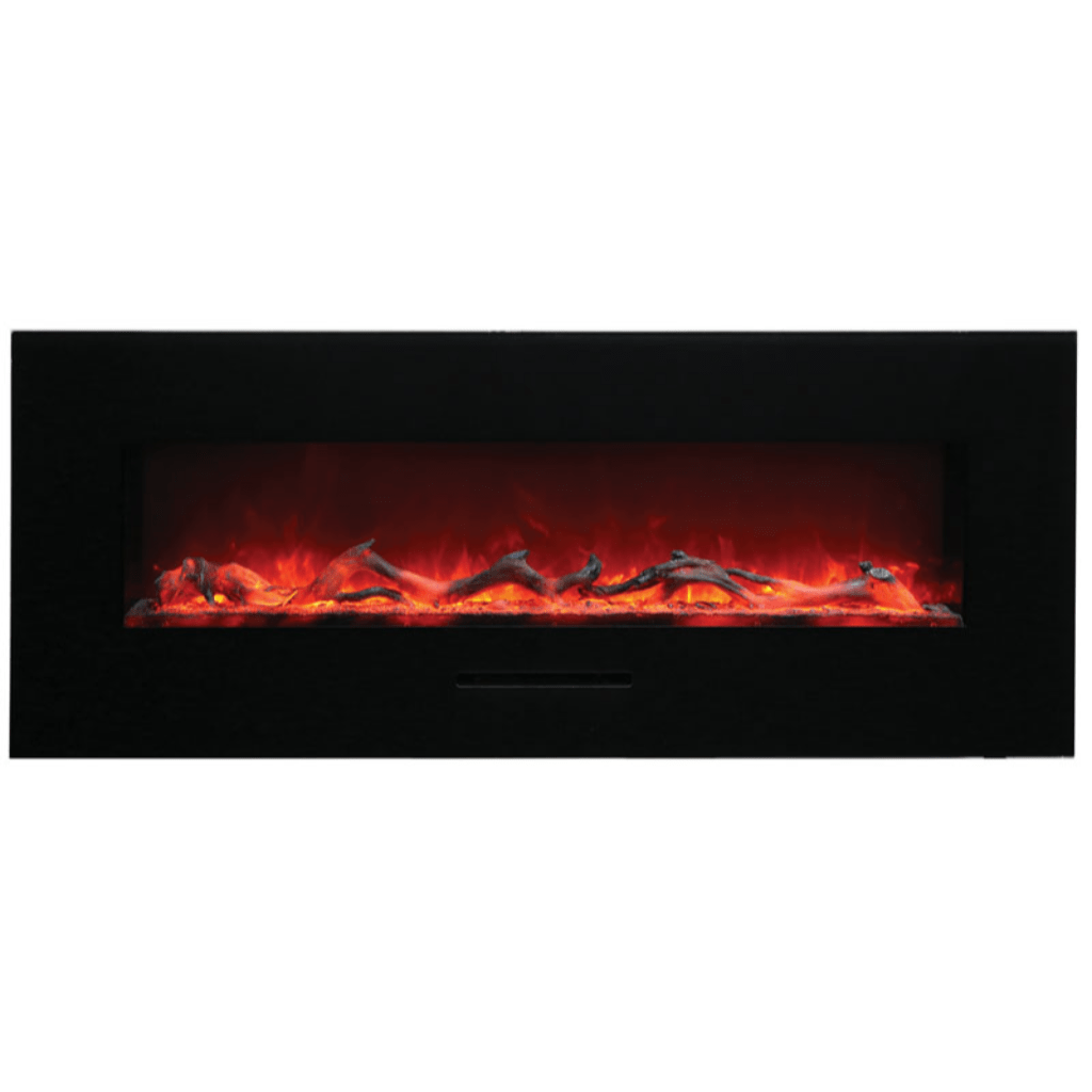 Amantii 60" Wall Mount/Flush Mount Electric Fireplace with Glass Surround