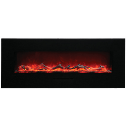 Amantii 60" Wall Mount/Flush Mount Electric Fireplace with Glass Surround