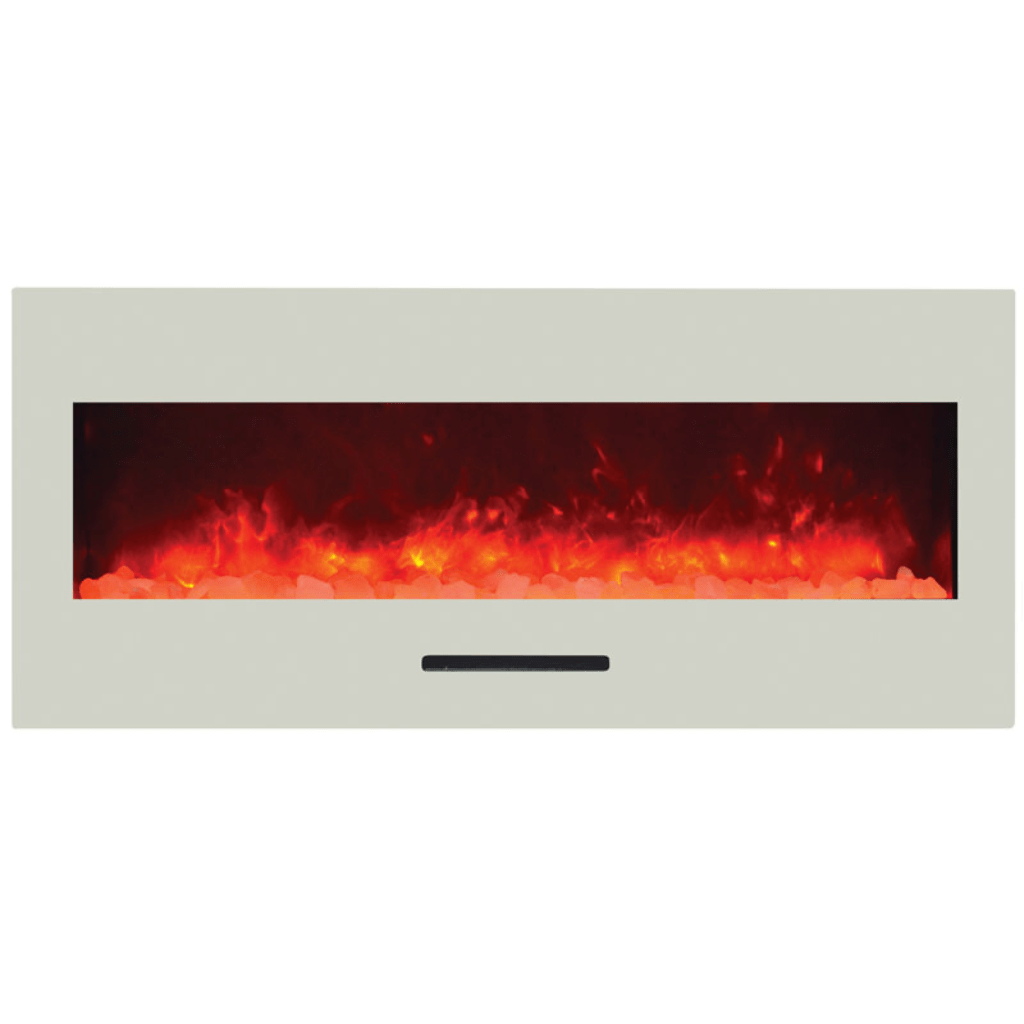 Amantii 60" Wall Mount/Flush Mount Electric Fireplace with Glass Surround