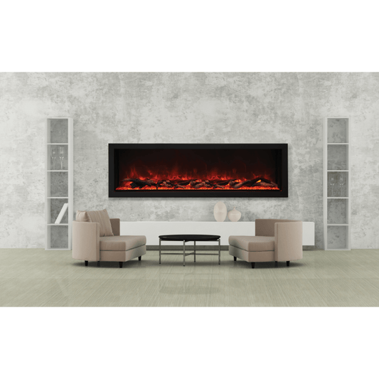 Amantii 72" Panorama Deep Extra Tall Electric Fireplace