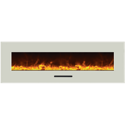 Amantii 72" Wall Mount/Flush Mount Electric Fireplace with Glass Surround