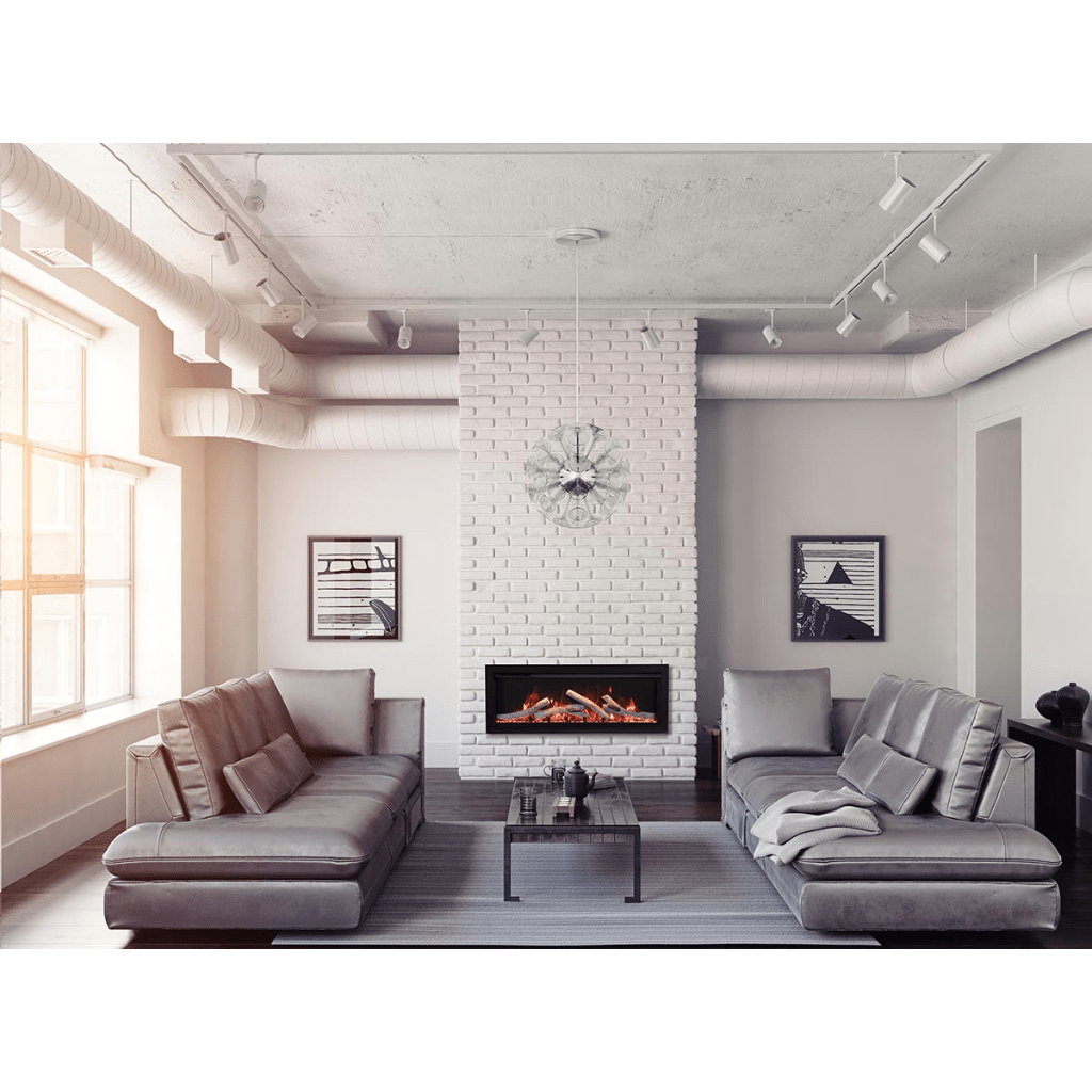 Amantii 74" Symmetry 3.0 Built-in Smart WiFi Electric Fireplace