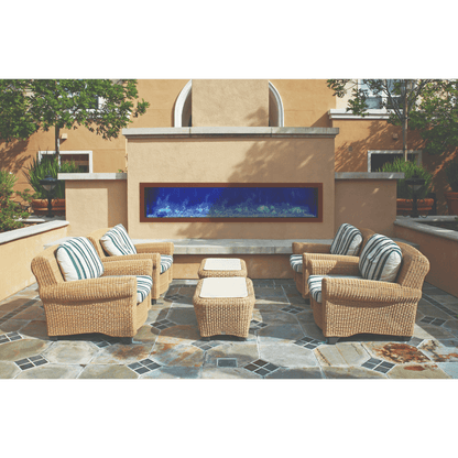 Amantii 88" Panorama Slim Indoor or Outdoor Electric Fireplace