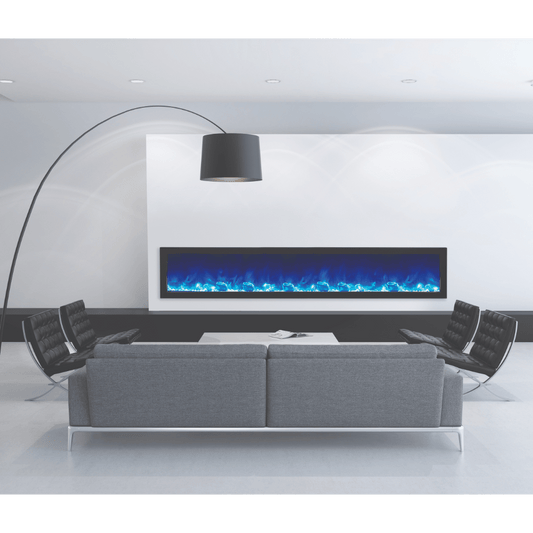 Amantii 88" Panorama Slim Indoor or Outdoor Electric Fireplace