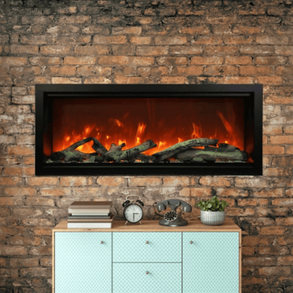 Amantii 88" Symmetry 3.0 Extra Tall Built-in Smart WiFi Electric Fireplace