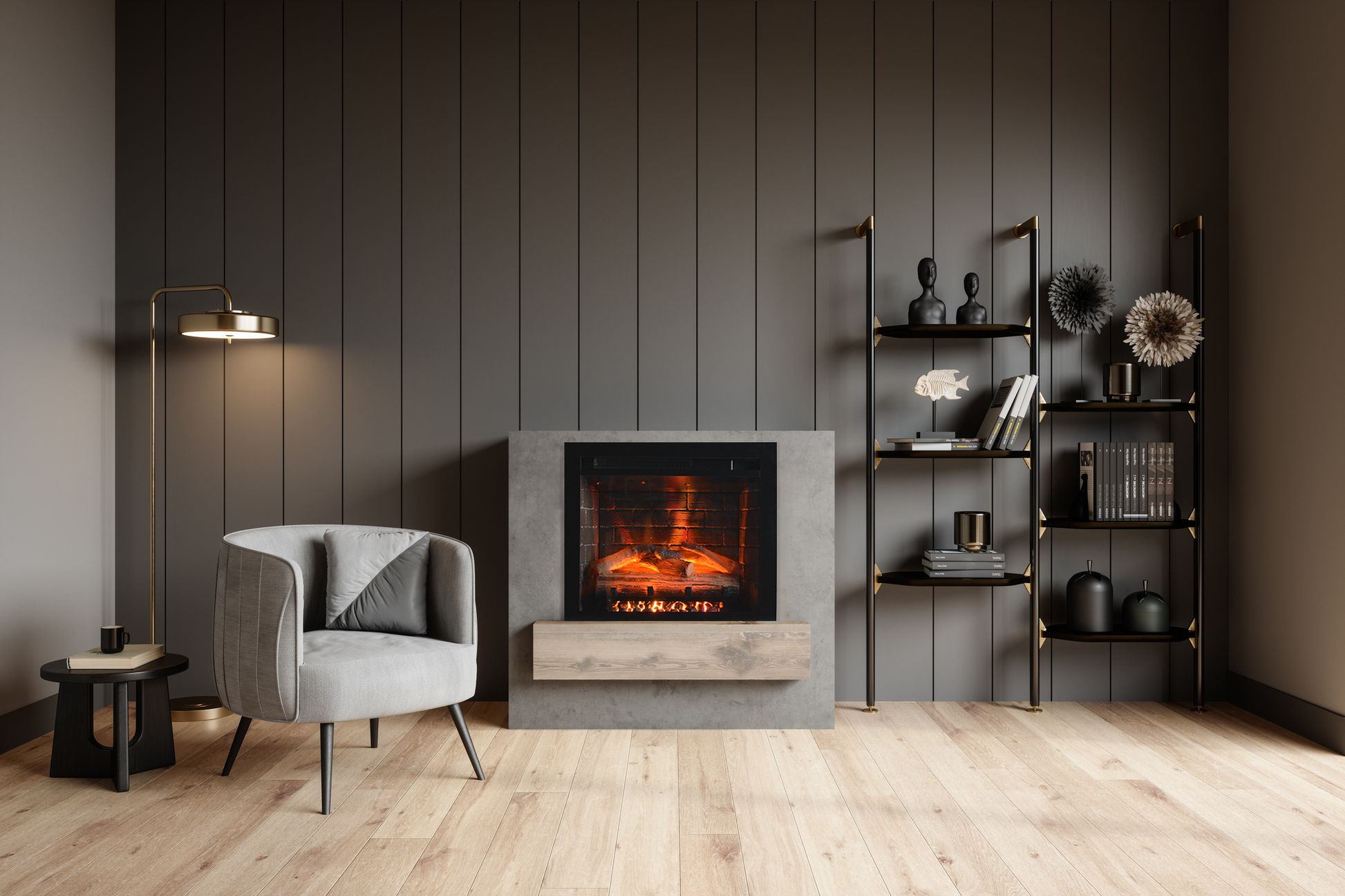 Amantii Fire & Ice Classic Edition 33" WiFi Enabled Built-in Electric Fireplace Insert