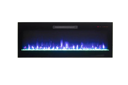 Amantii Fire & Ice Evolution Linear 50" WiFi Enabled Wall-Mounted Electric Fireplace