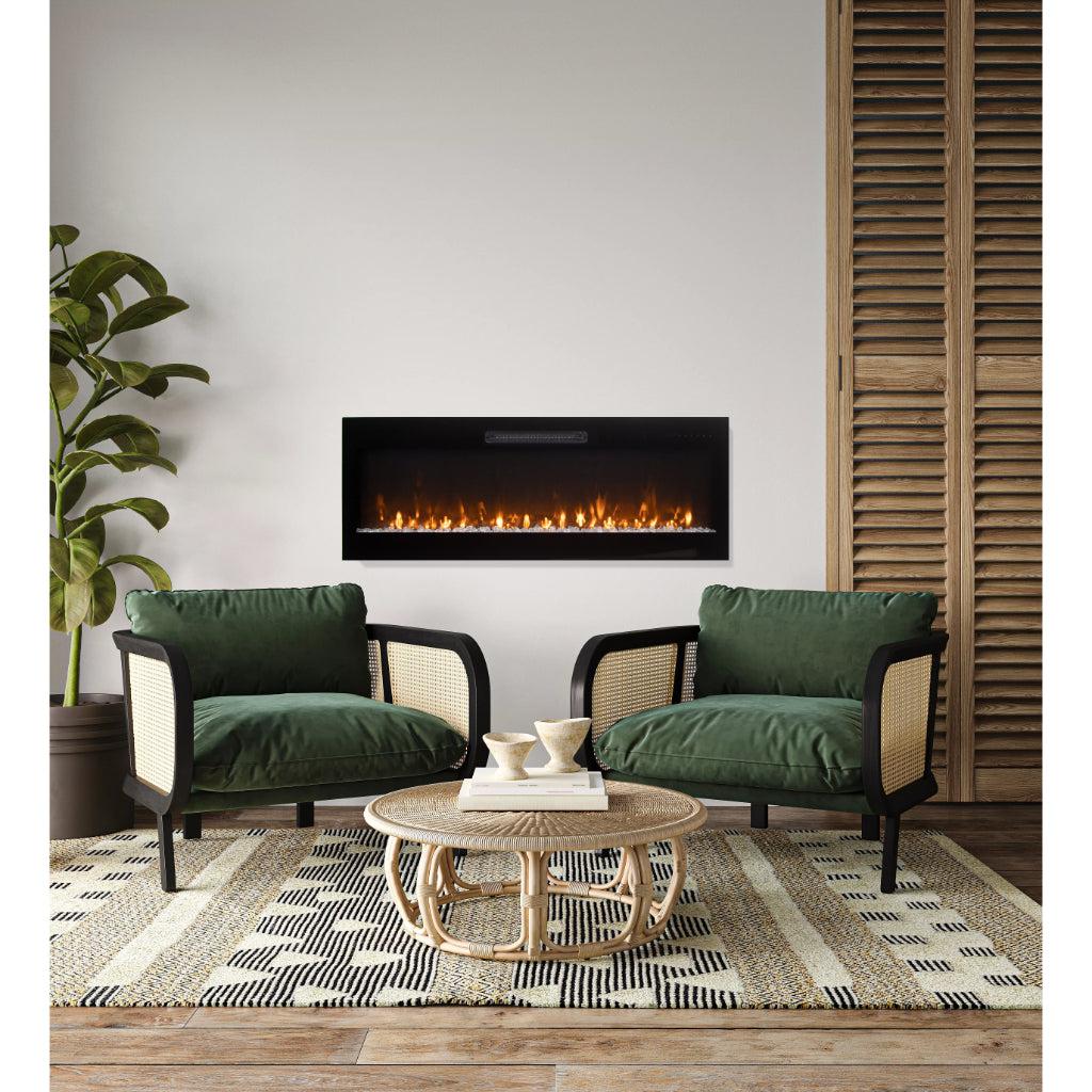 Amantii Fire & Ice Evolution Linear 60" WiFi Enabled Wall-Mounted Electric Fireplace