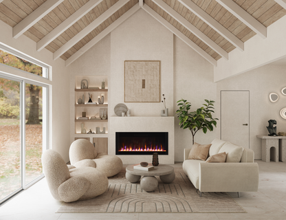 Amantii Fire & Ice Evolution Linear 60" WiFi Enabled Wall-Mounted Electric Fireplace