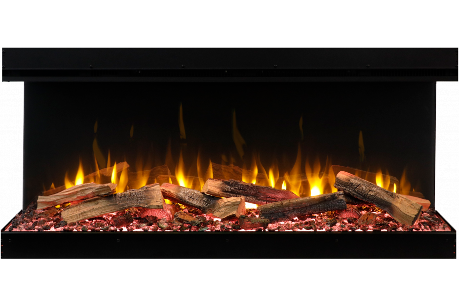 Amantii Fire & Ice LumaForest 75" 3-Sided WiFi-Enabled Built-in Electric Fireplace