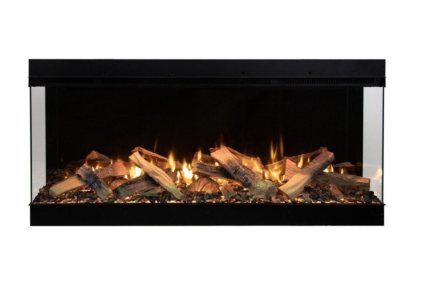 Amantii Fire & Ice LumaForest 75" 3-Sided WiFi-Enabled Built-in Electric Fireplace