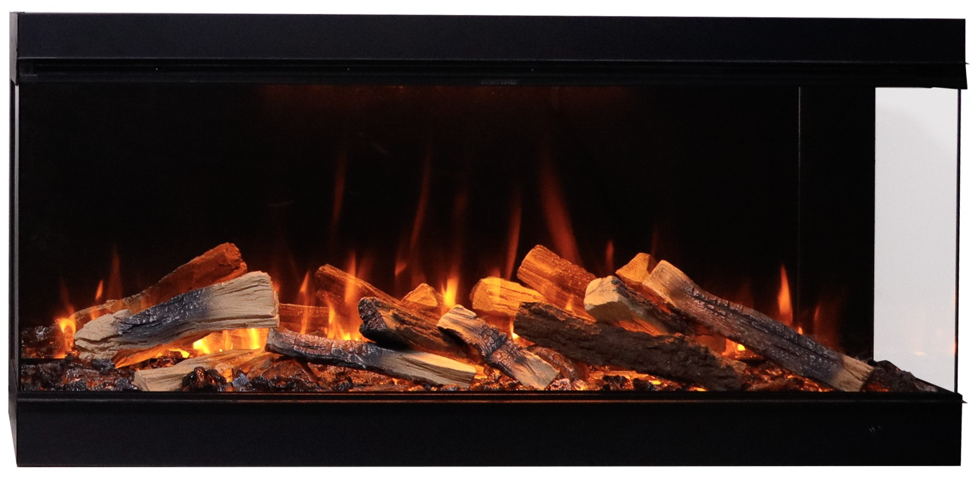 Amantii Fire & Ice LumaForest 75" 3-Sided WiFi-Enabled Built-in Electric Fireplace