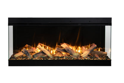 Amantii Fire & Ice LumaForest 75" 3-Sided WiFi-Enabled Built-in Electric Fireplace
