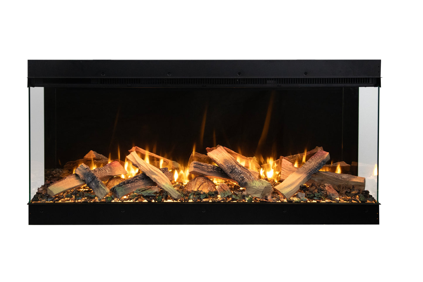 Amantii Fire & Ice LumaForest 75" 3-Sided WiFi-Enabled Built-in Electric Fireplace