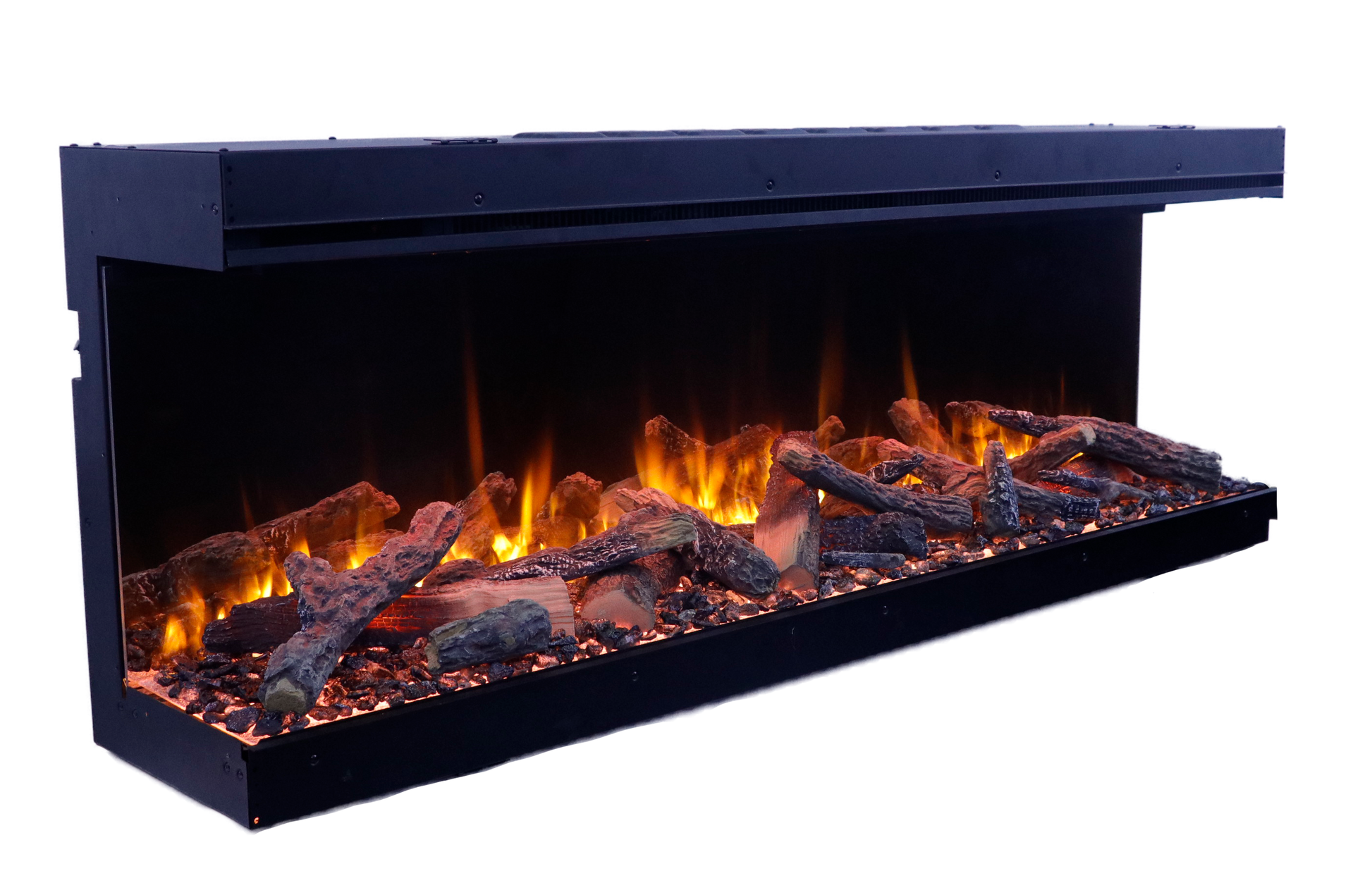 Amantii Fire & Ice LumaForest 75" 3-Sided WiFi-Enabled Built-in Electric Fireplace