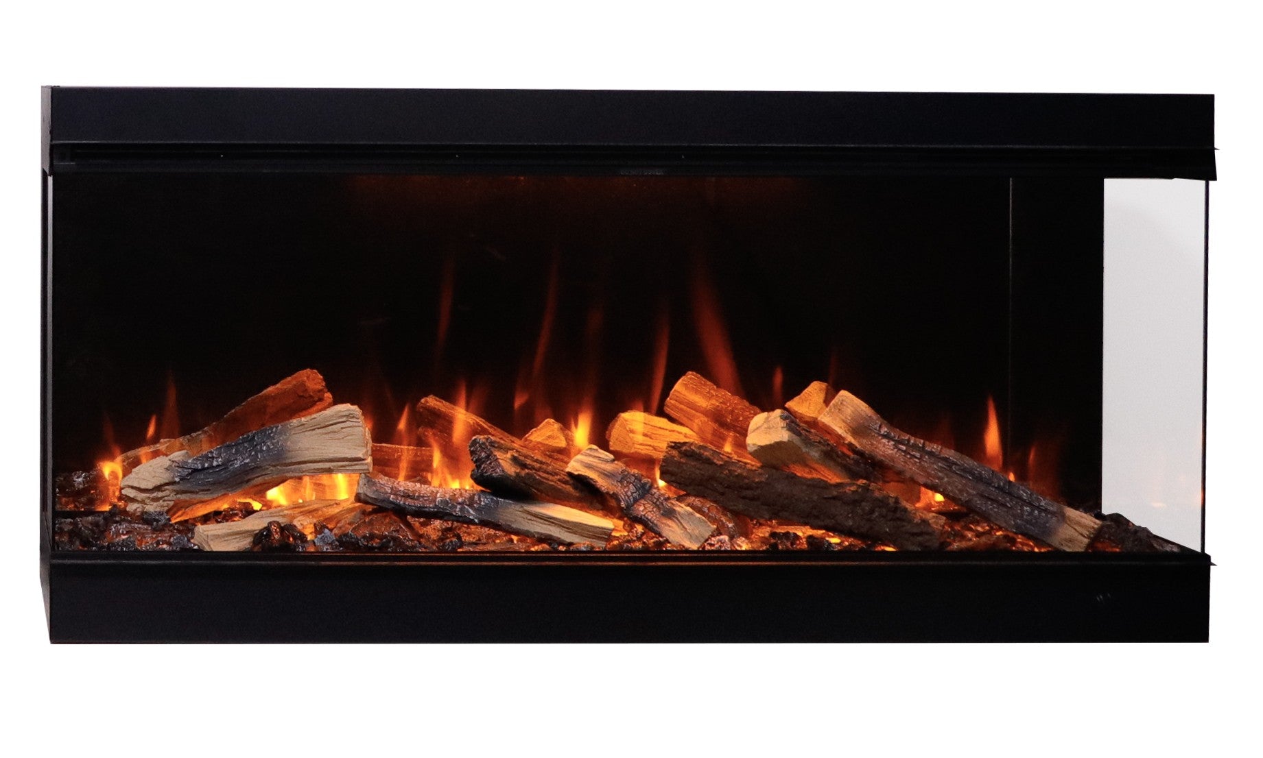 Amantii Fire & Ice LumaForest 75" 3-Sided WiFi-Enabled Built-in Electric Fireplace