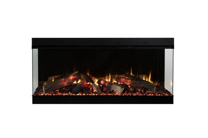 Amantii Fire & Ice LumaForest 75" 3-Sided WiFi-Enabled Built-in Electric Fireplace