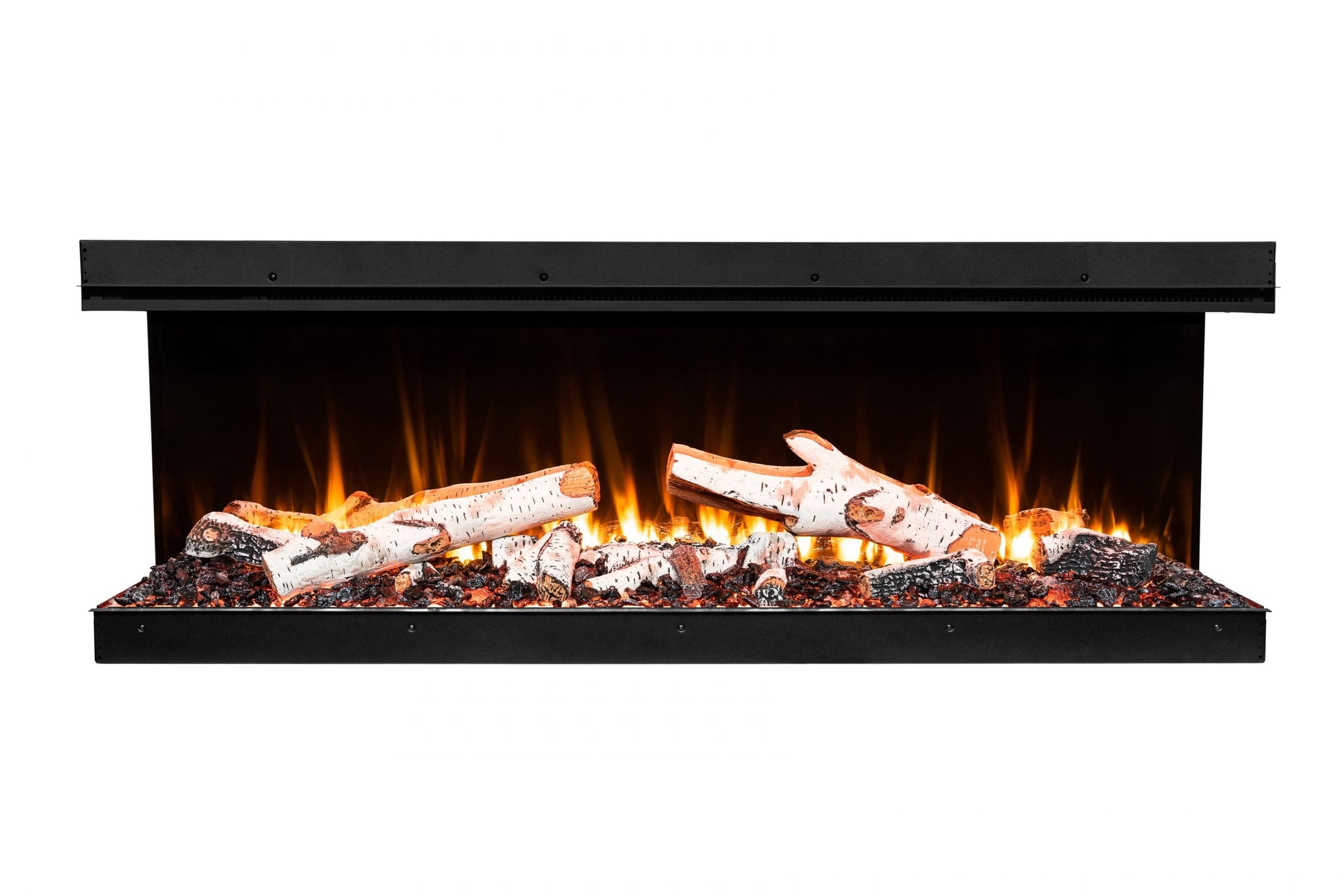 Amantii Fire & Ice LumaForest 75" 3-Sided WiFi-Enabled Built-in Electric Fireplace