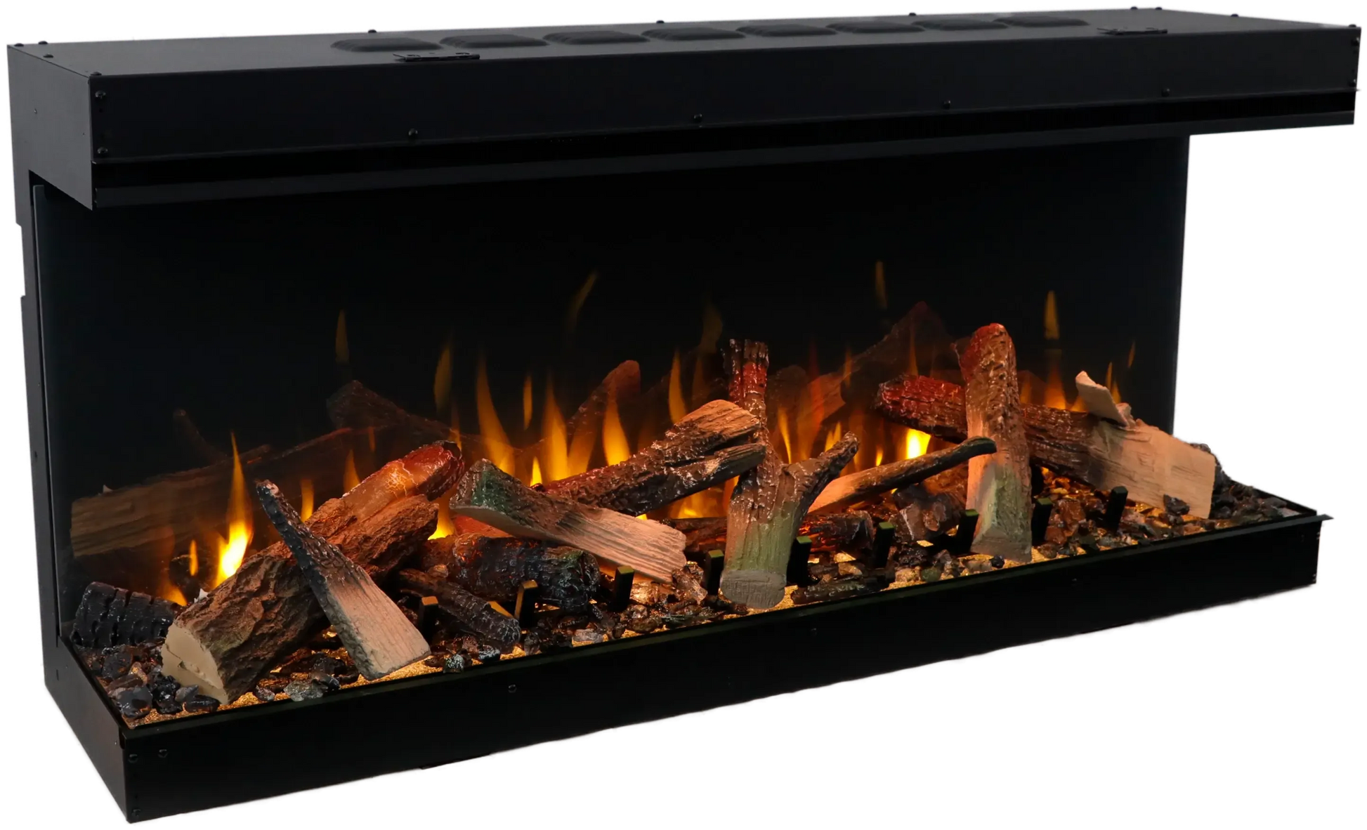 Amantii Fire & Ice LumaForest 75" 3-Sided WiFi-Enabled Built-in Electric Fireplace