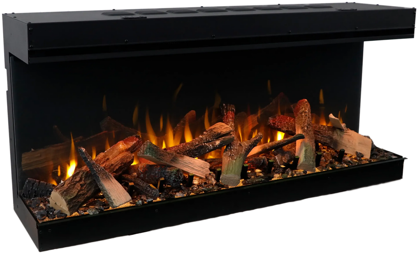 Amantii Fire & Ice LumaForest 75" 3-Sided WiFi-Enabled Built-in Electric Fireplace