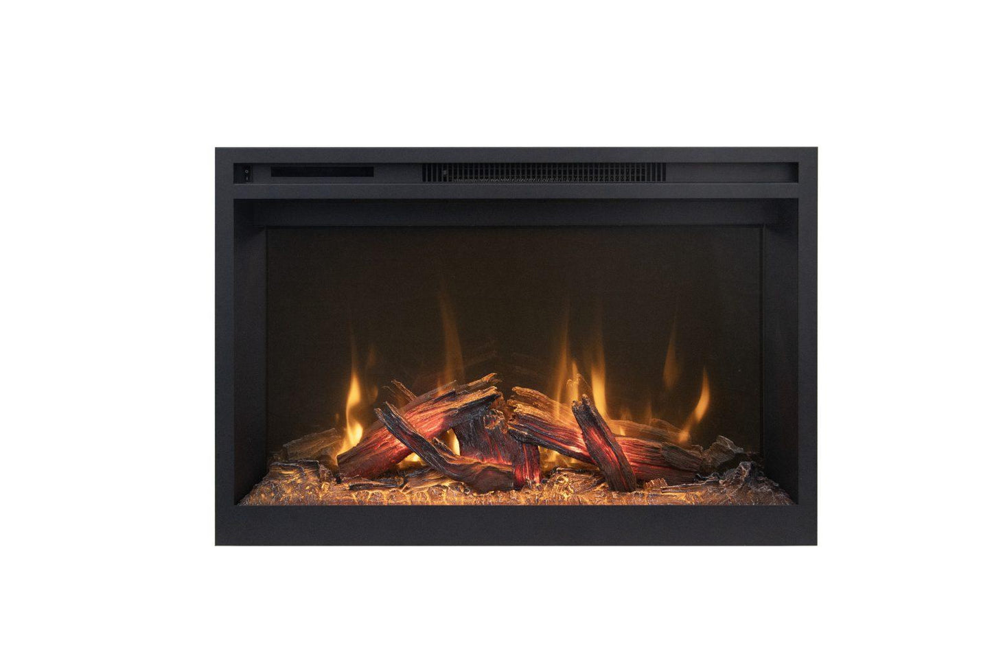 Amantii Fire & Ice RusticStone 36" WiFi-Enabled Built-in Electric Fireplace Insert