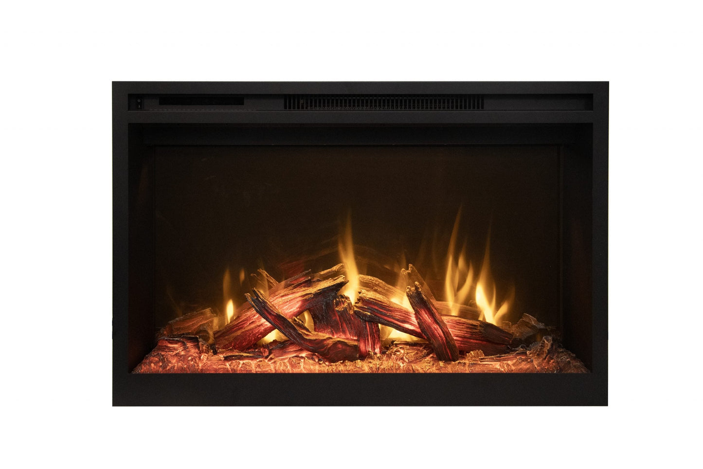 Amantii Fire & Ice RusticStone 36" WiFi-Enabled Built-in Electric Fireplace Insert