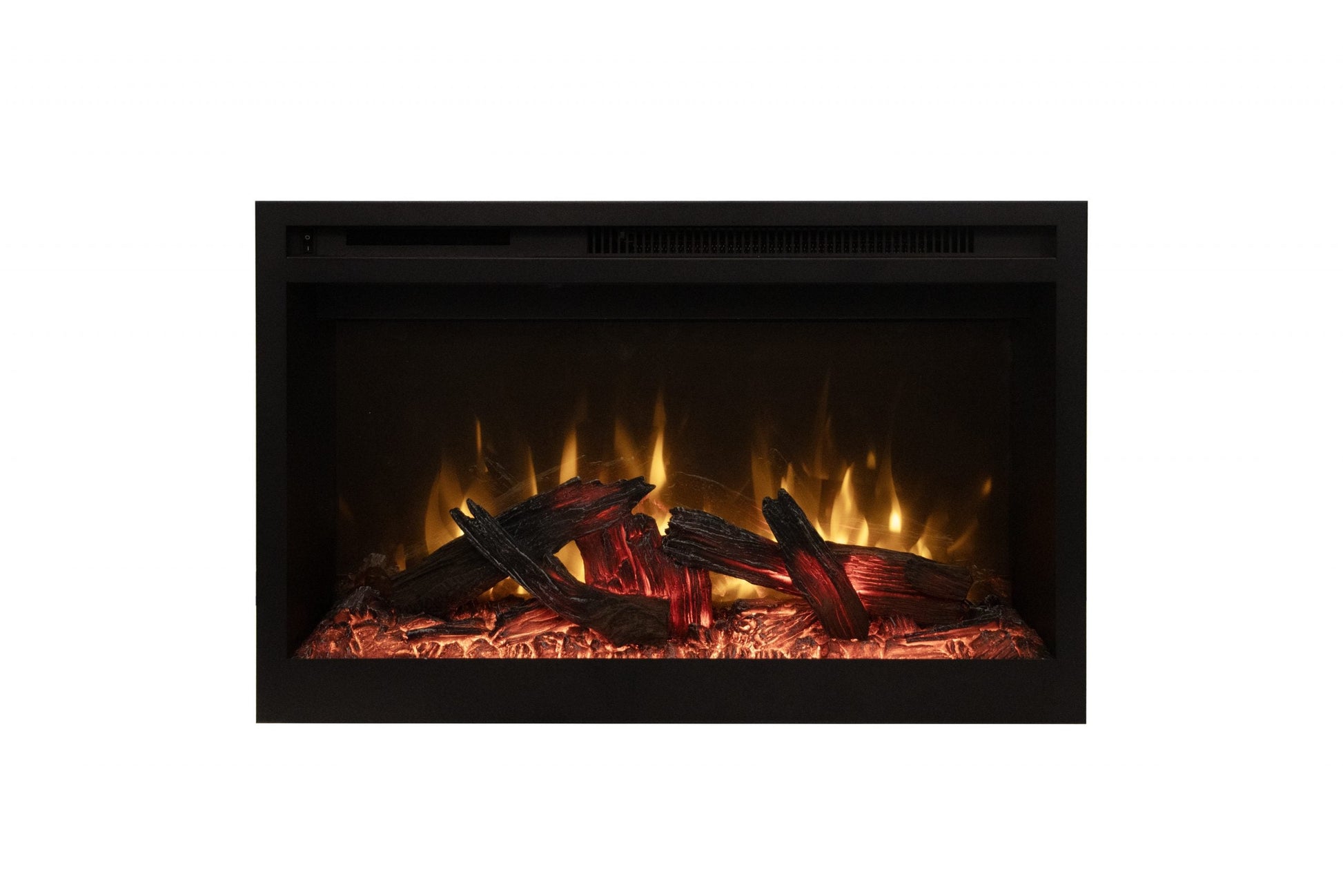 Amantii Fire & Ice RusticStone 36" WiFi-Enabled Built-in Electric Fireplace Insert