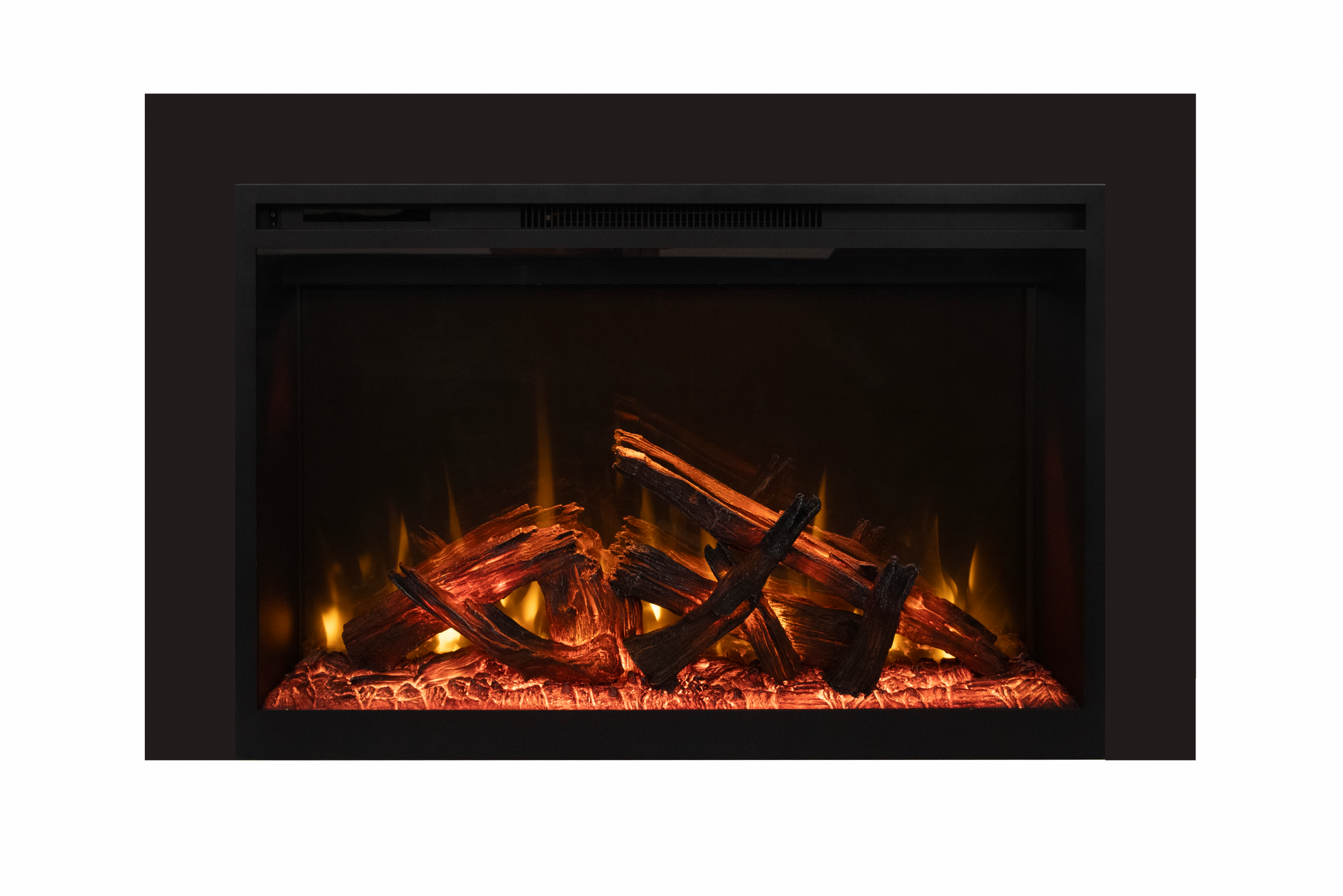 Amantii Fire & Ice RusticStone 42" WiFi-Enabled Built-in Electric Fireplace Insert