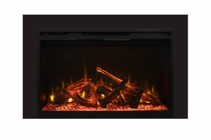 Amantii Fire & Ice RusticStone 42" WiFi-Enabled Built-in Electric Fireplace Insert
