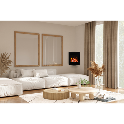 Amantii LUMINA Zero Clearance 24" Corner Wall Mount Smart Electric Fireplace