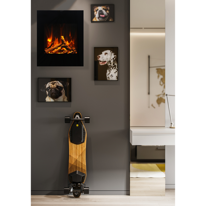 Amantii LUMINA Zero Clearance 24" Corner Wall Mount Smart Electric Fireplace