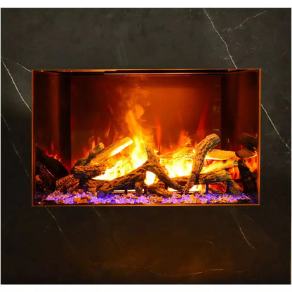 Amantii Signature Series 38" Traditional Built-in Electric Fireplace Featuring Optimyst Technology Patented by Dimplex