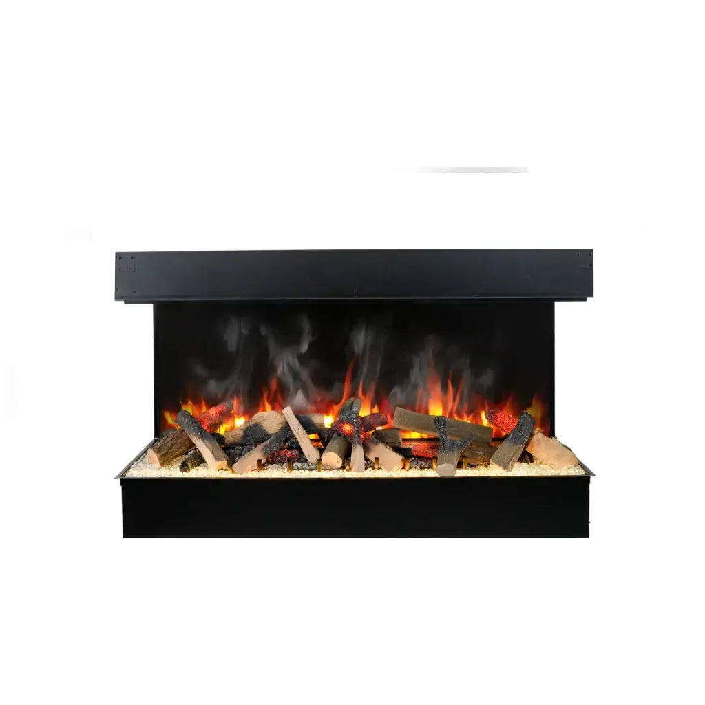 Amantii Signature TruView Series 75" Indoor/Outdoor 3-Sided Built-in Electric Fireplace Featuring Optimyst Technology by Dimplex