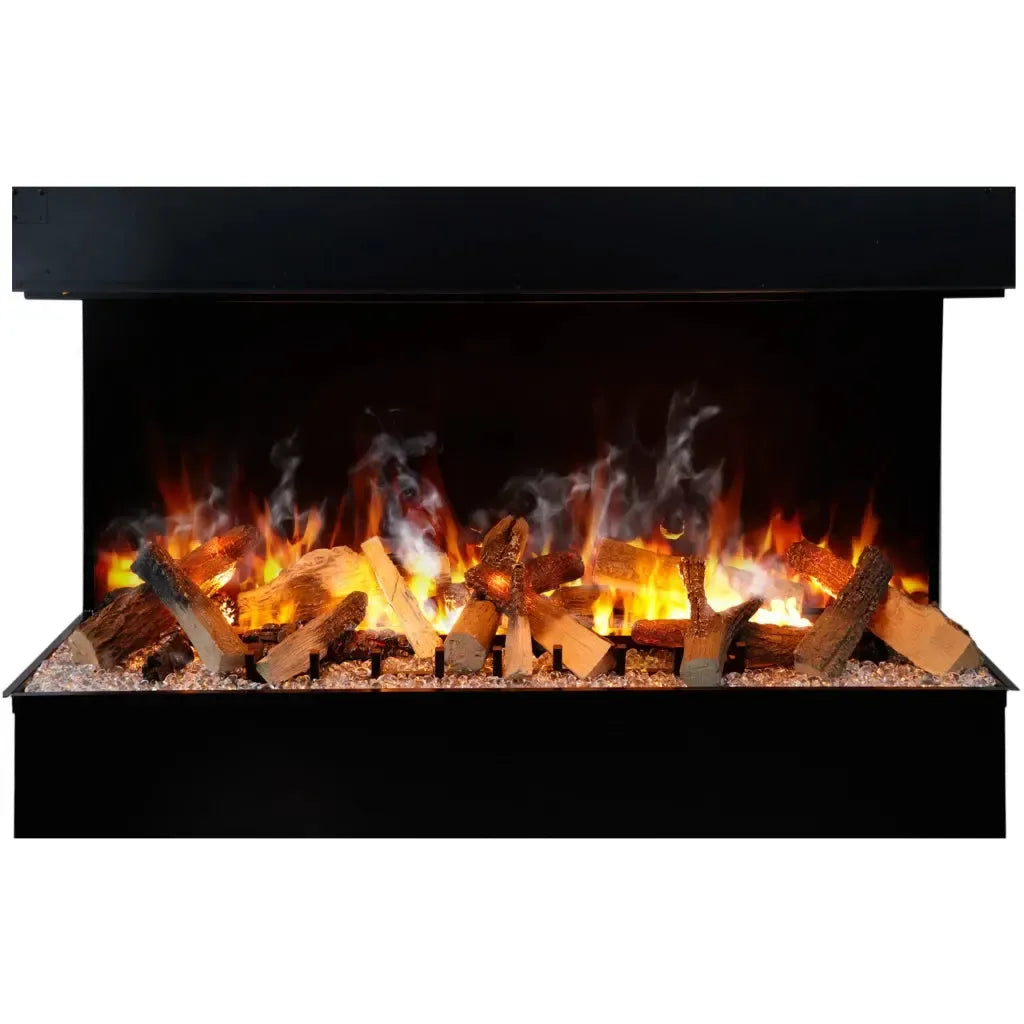 Amantii Signature TruView Series 75" Indoor/Outdoor 3-Sided Built-in Electric Fireplace Featuring Optimyst Technology by Dimplex