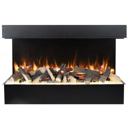 Amantii Signature TruView Series 75" Indoor/Outdoor 3-Sided Built-in Electric Fireplace Featuring Optimyst Technology by Dimplex