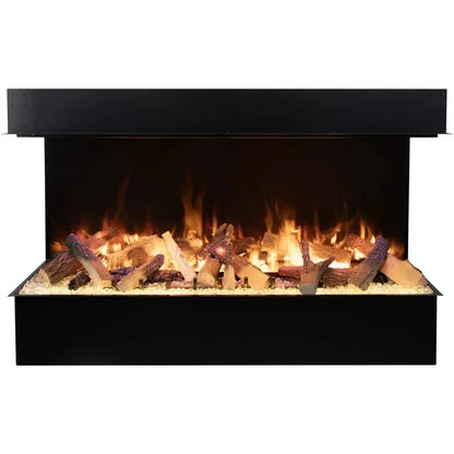 Amantii Signature TruView Series 75" Indoor/Outdoor 3-Sided Built-in Electric Fireplace Featuring Optimyst Technology by Dimplex