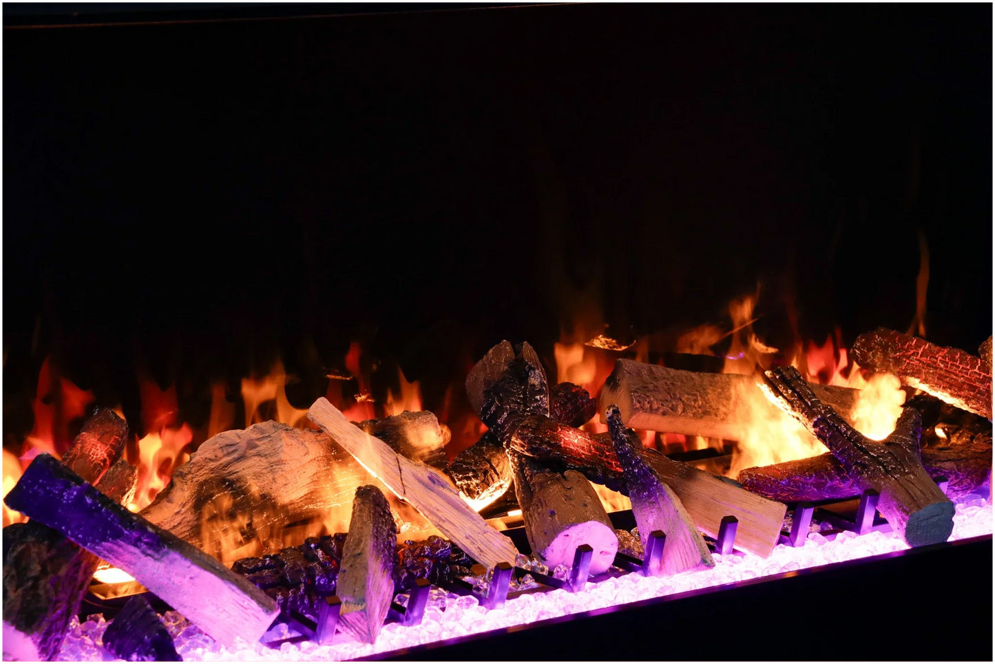 Amantii Signature TruView Series 75" Indoor/Outdoor 3-Sided Built-in Electric Fireplace Featuring Optimyst Technology by Dimplex