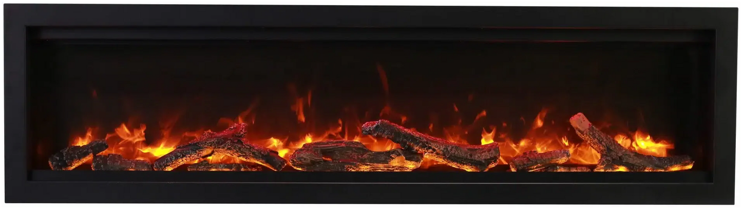 Amantii Symmetry Bespoke 100" Indoor / Outdoor Built-in Clean Face Smart Electric Fireplace