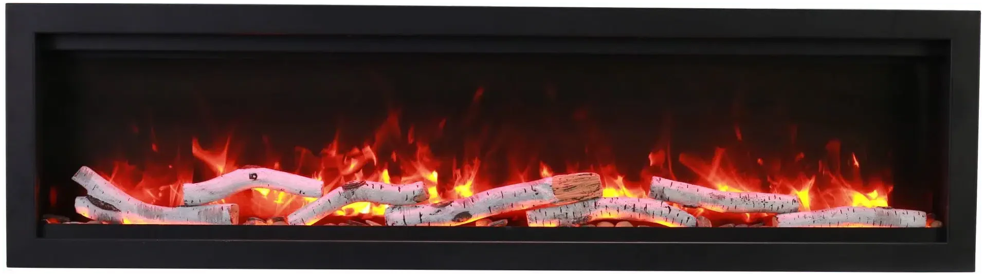 Amantii Symmetry Bespoke 100" Indoor / Outdoor Built-in Clean Face Smart Electric Fireplace