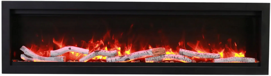 Amantii Symmetry Bespoke 100" Indoor / Outdoor Built-in Clean Face Smart Electric Fireplace