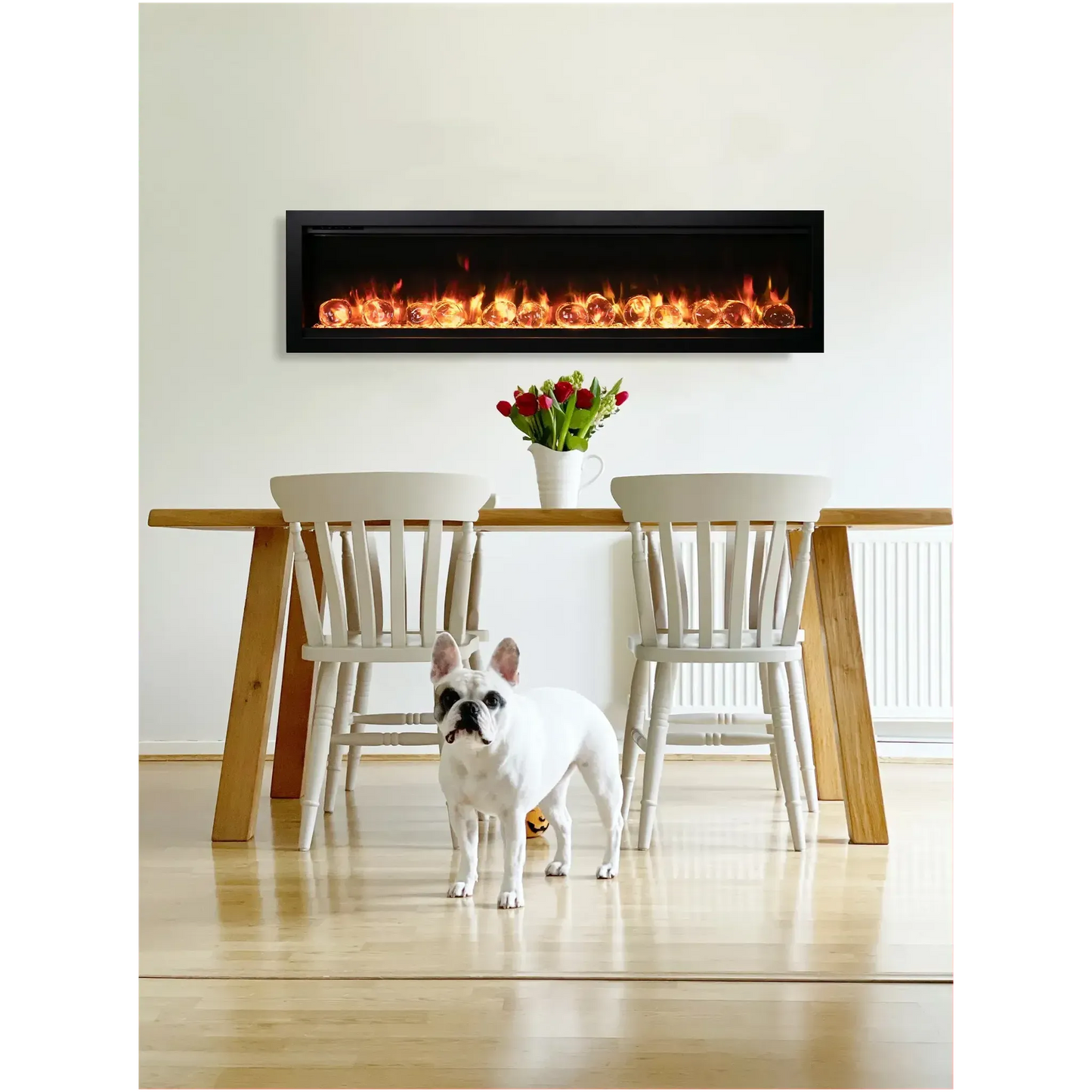 Amantii Symmetry Bespoke 34" Indoor / Outdoor Built-in Clean Face Smart Electric Fireplace
