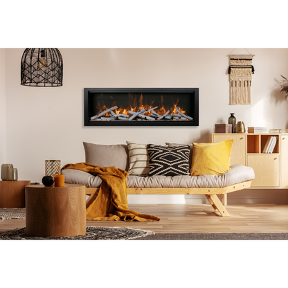 Amantii Symmetry Bespoke 34" Indoor / Outdoor Built-in Clean Face Smart Electric Fireplace