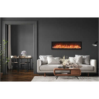 Amantii Symmetry Bespoke 34" Indoor / Outdoor Built-in Clean Face Smart Electric Fireplace