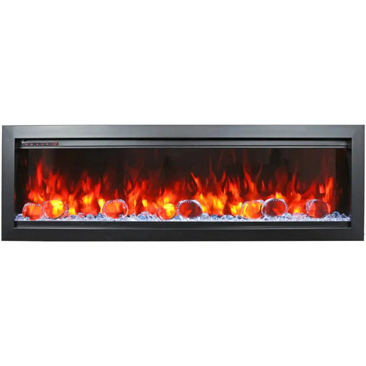 Amantii Symmetry Bespoke 34" Indoor / Outdoor Built-in Clean Face Smart Electric Fireplace