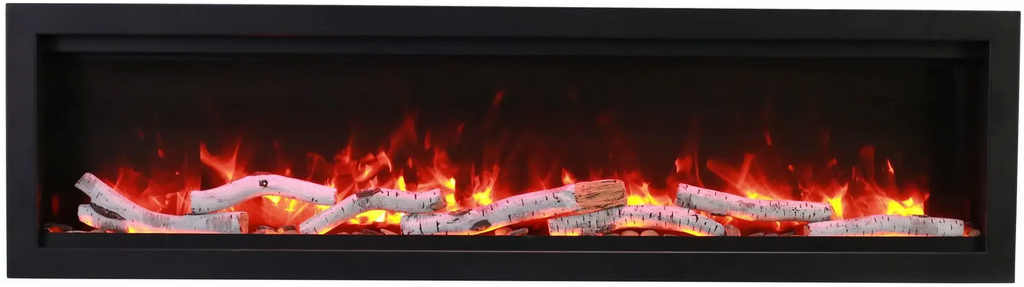 Amantii Symmetry Bespoke 42" Indoor / Outdoor Built-in Clean Face Smart Electric Fireplace