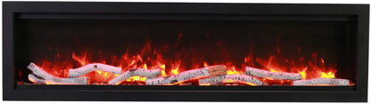 Amantii Symmetry Bespoke 42" Indoor / Outdoor Built-in Clean Face Smart Electric Fireplace