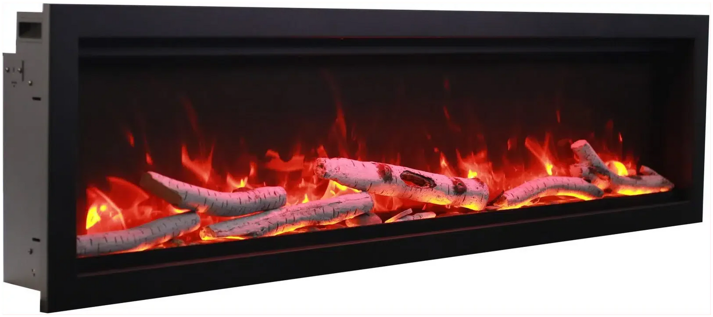 Amantii Symmetry Bespoke 88" Indoor / Outdoor Built-in Clean Face Smart Electric Fireplace