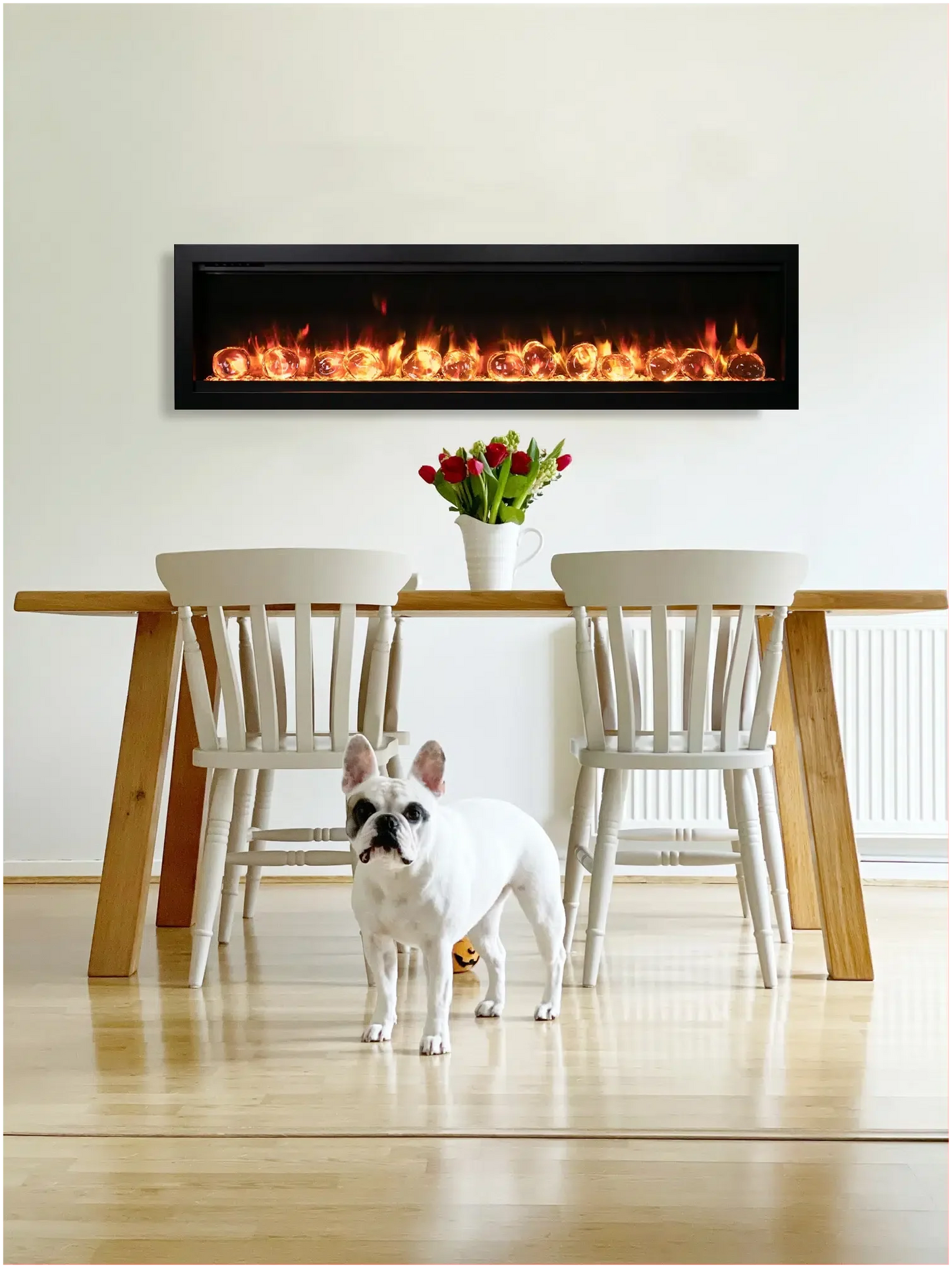 Amantii Symmetry Bespoke 88" Indoor / Outdoor Built-in Clean Face Smart Electric Fireplace