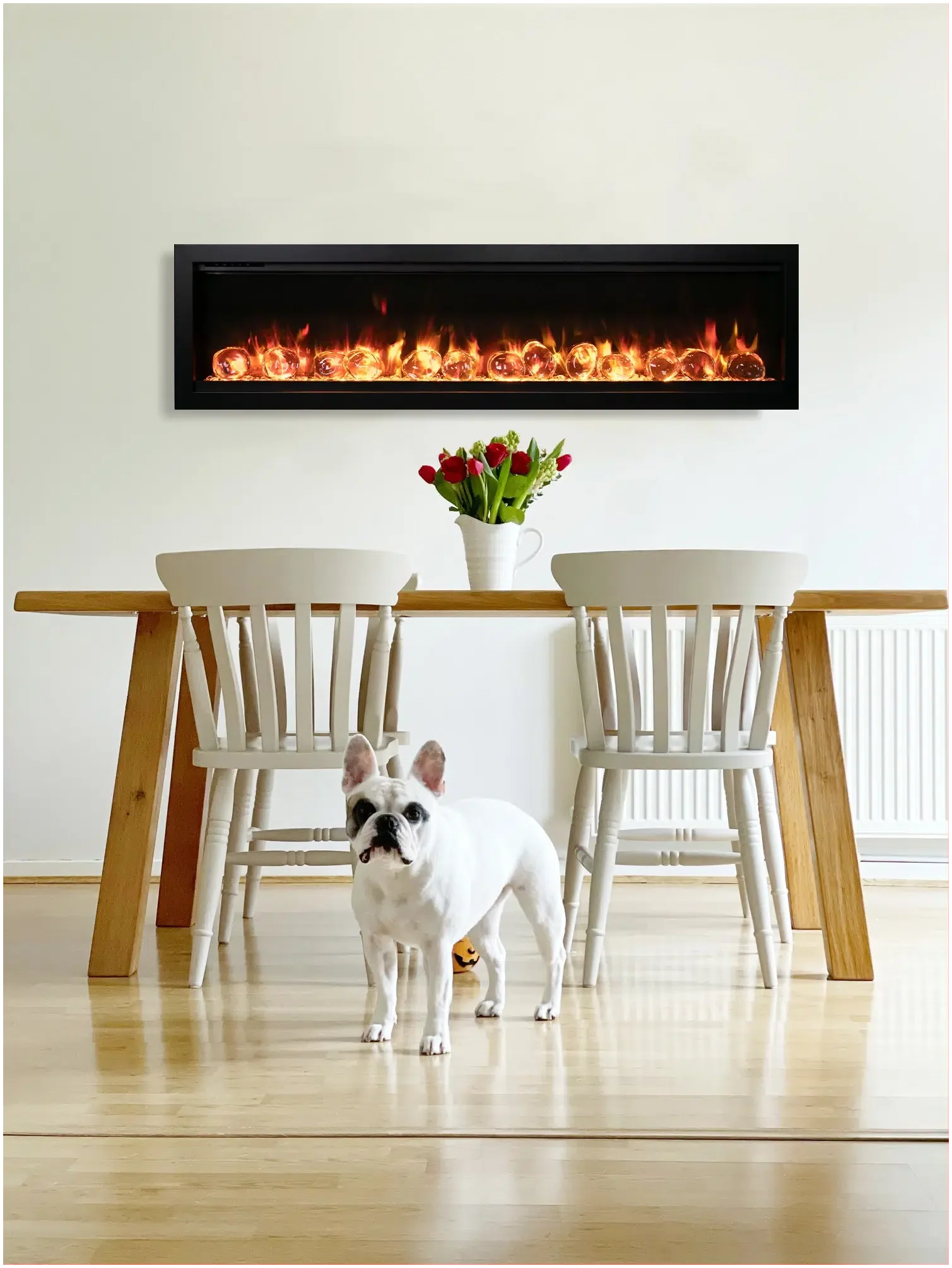 Amantii Symmetry Bespoke 88" Indoor / Outdoor Built-in Clean Face Smart Electric Fireplace