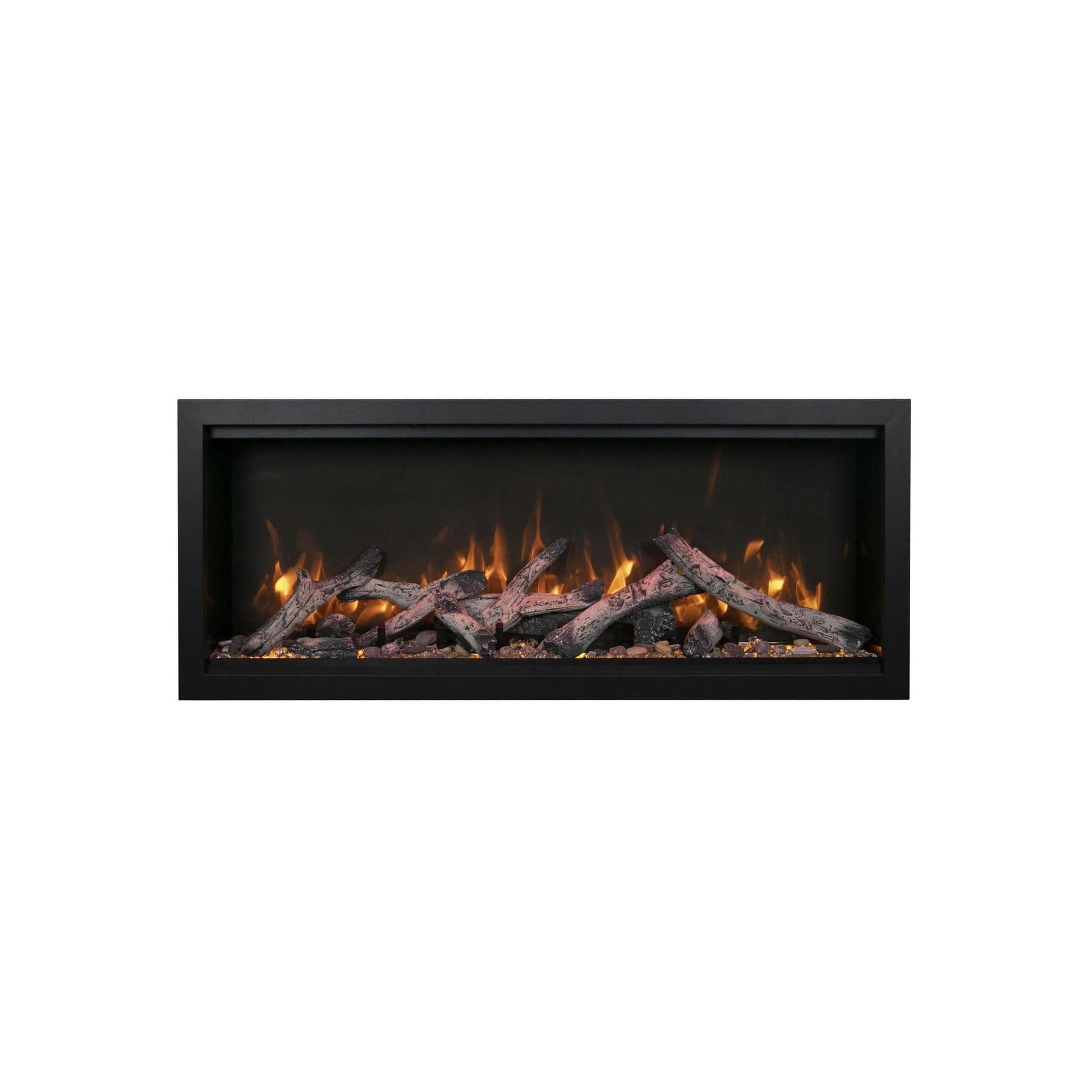 Amantii Symmetry Bespoke Extra Tall 100" Indoor / Outdoor Built-in Clean Face Smart Electric Fireplace